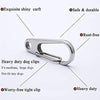 IVIA - Clips para etiquetas de perro, múltiples tamaños de acero inoxidable 304, clip rápido con anillos/fácil cambio de identificación para mascotas para collares y arneses. - BESTMASCOTA.COM