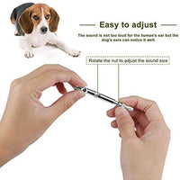 GETIEN Silbato de perro para detener ladridos con frecuencia ajustable, herramienta de entrenamiento para perros, 3 unidades con correa de cordón gratis - BESTMASCOTA.COM