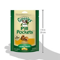 Golosinas para perros en cápsula Greenies "Pill Pockets", fórmula para alergia de pato asado y guisantes - BESTMASCOTA.COM