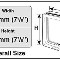 Cat Mate Lockable Cat Flap Color Blanco Nuevo, Blanco - BESTMASCOTA.COM