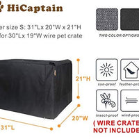 HiCaptain - Funda de doble puerta para jaula de perro (para caja de alambre de 24 30 36 42 48 pulgadas) - BESTMASCOTA.COM