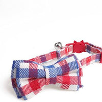 KUDES - Juego de 2 collares para gato con pajarita y campana para gatitos y algunos cachorros, ajustable de 7.8 a 10.5 pulgadas - BESTMASCOTA.COM