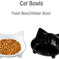 Lorde - Cuencos para gatos, cuencos de comida para gatos poco profundos, platos anchos para gatos, cuencos antideslizantes, cuencos de comida para gatos para aliviar la fatiga del bigote y los cuencos de agua, juego de 2 - BESTMASCOTA.COM