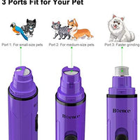 Boence Dogs Nail Grinder Low Noise 2 Speed Pet Nail Trimmer Portable Professional Eelectric Nail File Painless Pet Paws Grooming Tool for Large Medium Small Dogs & Cats - BESTMASCOTA.COM