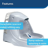 PetSafe Drinkwell Fuente de agua para gatos y perros – Platino, 1/2 o 1 galón para mascotas – 64 oz, 128 oz o 168 oz - BESTMASCOTA.COM