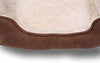 Long Rich Reversible Rectangle Pet Bed Dog Bed with Dog Paw Embroidery,Medium size, by Happycare Textiles - BESTMASCOTA.COM