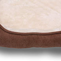 Long Rich Reversible Rectangle Pet Bed Dog Bed with Dog Paw Embroidery,Medium size, by Happycare Textiles - BESTMASCOTA.COM