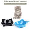 Cuencos de comida para gatos, de cGy, antideslizantes, para mascotas, cuencos de agua poco profundos, para gatos, cuencos anchos para aliviar el estrés, la fatiga, para mascotas, para perros, gatos, conejos - BESTMASCOTA.COM