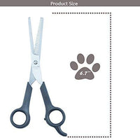 Chibuy Tijeras profesionales de aseo para mascotas con punta redonda de acero inoxidable cortador de ojos para perros y gatos, herramienta de aseo profesional, tamaño 6.70 pulgadas x 2.6 pulgadas x 0.43 pulgadas - BESTMASCOTA.COM