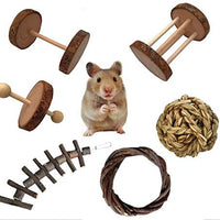 Juguetes para mascotas de cobaya, manzana natural y abedul, divertido juguete para ejercitar mancuernas, mantiene a tu pequeña mascota más cerca de la naturaleza, cuidado de los dientes molar, para chinchilla hámster conejos, pájaro, rata, gerbo. - BESTMASCOTA.COM