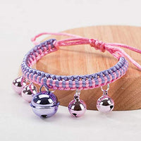 Bepets - Collar para gato con campana, color rosa y rojo, ajustable con campanas de 8 colores (2 paquetes) - BESTMASCOTA.COM