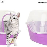 Caja de arena cubierta Petphabet, jumbo con capucha para gatos con capacidad para dos gatos pequeños simultáneamente, extra grande - BESTMASCOTA.COM