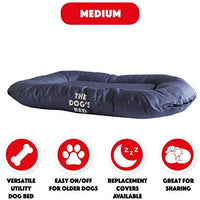 Cama para perro resistente al agua, calidad de M a XXL, tela Oxford gris duradera, funda extraíble lavable, cremalleras YKK resistentes, camas para perros para el hogar y el exterior, cachorro y toda la comodidad de la mascota - BESTMASCOTA.COM
