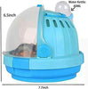 Misyue Hamster Carrier Cage Portable Transport Unit for Syrian Hamster, Small Animal Habitat, Hamster Accessories with 60ML Water Bottle (Blue) - BESTMASCOTA.COM