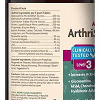 naturvet clínicamente probado arthrisoothe-gold Cuidado de Articulaciones Nivel 3 Advanced para perros y gatos, Chewable Pastillas, fabricado en EE. UU. - BESTMASCOTA.COM