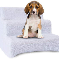 Ideas en la vida escaleras de mascotas rampa para camas de alta – Doggy pasos para perros pequeños y gatos para Galaxy Tab de carcasa rígida en una escalera de 3 paso perro para sofá, cama, silla o coche altas - BESTMASCOTA.COM