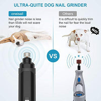 oneisall - Molinillo de uñas para perros, 2 velocidades, silencioso, recargable por USB, profesional, para mascotas, cuidado de uñas y cuidado de garras para perros y gatos pequeños, medianos y grandes - BESTMASCOTA.COM