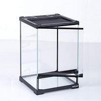 REPTI ZOO Mini Terrario de Cristal Reptil, Puerta de Apertura Delantera Vista Completa Visualmente Atractivo Mini Reptil o Anfibios Hábitat de Cristal - BESTMASCOTA.COM