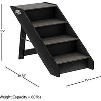 PETMAKER - Escaleras plegables para mascotas (madera, plegable, resistente, colección compacta) - BESTMASCOTA.COM