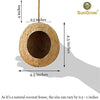 SunGrow Gecko Coco Hut, Raw Coconut Husk, Durable and Sturdy, Treat and Food Dispenser, Ideal for Reptiles and Amphibians, Nesting Home Hide, Rough Texture Encourages Foot and Beak Exercise - BESTMASCOTA.COM