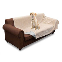 Manta de felpa reversible para mascotas, 100 % impermeable, para cama, sofá, perro o gato, de Marksign - BESTMASCOTA.COM