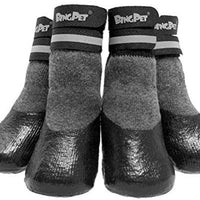 BINGPET - Calcetines para perro, para suelos de madera dura, antideslizantes, impermeables, con correas reflectantes, control de tracción - BESTMASCOTA.COM