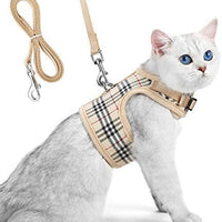 Unihubys - Arnés para gato con correa ajustable, material de malla suave con fuerte anilla en D para mayor tranquilidad, ideal para caminar - BESTMASCOTA.COM