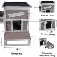 RockEVER - Refugio para gatos al aire libre con puerta de escape, a prueba de lluvia - BESTMASCOTA.COM