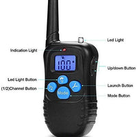 Runpettee Dog Training Collar Vibra Shock Electronic Collar Full Waterproof Rechargeable Remote Dog Training Shock Collar with Vibration, Shock, Tone and Backlight LCD - BESTMASCOTA.COM