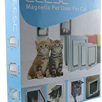 CEESC Puerta magnética para gato con 4 vías de bloqueo para gatos, gatitos y gatitos, 3 tamaños y 2 opciones de colores - BESTMASCOTA.COM