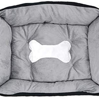 Cama para perro HXN, saco de dormir para cachorro con parte inferior antideslizante, cama para gato, sofá cama para mascotas, cojín rectangular para gato con manta, juguete de felpa como regalo para mascotas pequeñas y medianas y grandes, lavable a máquin - BESTMASCOTA.COM