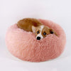 TINTON LIFE Cama de lujo de piel sintética para gatos y perros pequeños, redonda, con forma de dona, oval, de felpa, acogedora cama para gatos para un sueño mejorado - BESTMASCOTA.COM