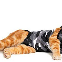 Traje de recuperación de gato de Suitical, negro - BESTMASCOTA.COM