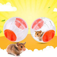 Rueda de ejercicio de hámster silenciosa de 4.7 in con aro exterior de acrílico, diseño aerodinámico, para gerbils, chinchillas y cobayas, animales pequeños - BESTMASCOTA.COM