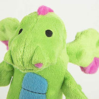 GoDog Skinny Dragons con protector para masticar, juguetes para perros de peluche duraderos con chirriadores - BESTMASCOTA.COM