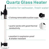 Hygger Mini Inline Quartz Glass Aquarium Heater with External Controller, Adjustable Submersible Betta Fish Tank Thermostat 50W/100W - BESTMASCOTA.COM