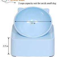 Upsky - Bol elevador de agua para gatos y perros, con soporte elevado, desmontable, sin derrames, ajustable de 0 a 30 grados, sin estrés, para gato o perro (blanco) - BESTMASCOTA.COM