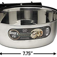 MidWest Homes for Pets Snap'y Fit - Cuenco para comida de acero inoxidable - BESTMASCOTA.COM