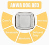 ANWA Durable Dog Bed Machine Washable Medium Dog Bed Square, Comfortable Puppy Dog Bed Medium - BESTMASCOTA.COM