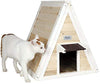 Petsfit - Casa de gato triangular para exteriores con puerta de escape para todos los gatos - BESTMASCOTA.COM