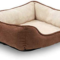 Long Rich Reversible Rectangle Pet Bed Dog Bed with Dog Paw Embroidery,Medium size, by Happycare Textiles - BESTMASCOTA.COM