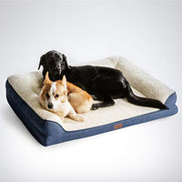 Petsure - Cama ortopédica de espuma viscoelástica para perros pequeños, medianos, grandes y mascotas. Sofá de cama para perros extra grande lavable con funda extraíble, parte inferior antideslizante - BESTMASCOTA.COM