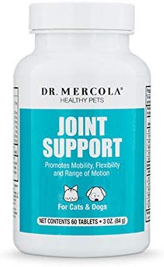 Dr. Mercola Apoyo Conjunto para mascotas – 60 tabletas masticables – con 7 ingredientes activos – Promueve la movilidad/Flexibilidad/Rango de Movimiento – PREMIUM Pet Suplemento - BESTMASCOTA.COM