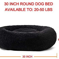 Cama redonda para perro ANWA, tamaño mediano, lavable, cama para perros pequeños, cama para perros de felpa - BESTMASCOTA.COM