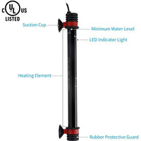 Uniclife Aquarium Heater Preset Submersible with Electronic Thermostat for 10/20/60/80 Gallon Fish Tank Heater 50W/100W/250W - BESTMASCOTA.COM