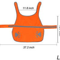 maggift perro chaleco reflectante para mascotas, chaleco de seguridad naranja - BESTMASCOTA.COM