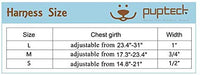 Arnés ajustable Pupteck para perro, medida básica de cachorro, de nailon, chaleco para pasear en exteriores con etiqueta de identificación - BESTMASCOTA.COM