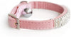 Collar ajustable seguro para gatos CHUKCHI de terciopelo suave Adorno ostentoso de diamante con campanas de 11 pulgadas para perros pequeños y gatos - BESTMASCOTA.COM