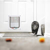 Cat puerta con cerradura de 4 Way, Cat Flap Puerta Grande, color blanco Pet Puerta Kit para gatito pequeño perro, instalación fácil de, el tamaño 9.2" x 2" x 9.9" - BESTMASCOTA.COM