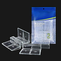 Bornfeel Aquarium Lid Clips 24 Pack Fish Tank Glass Clips 6mm 8mm Rimless Aquarium Cover Holder Clamps Clear Acrylic - BESTMASCOTA.COM